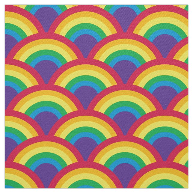 Rainbow Mermaid Scale Fabric (Swatch)