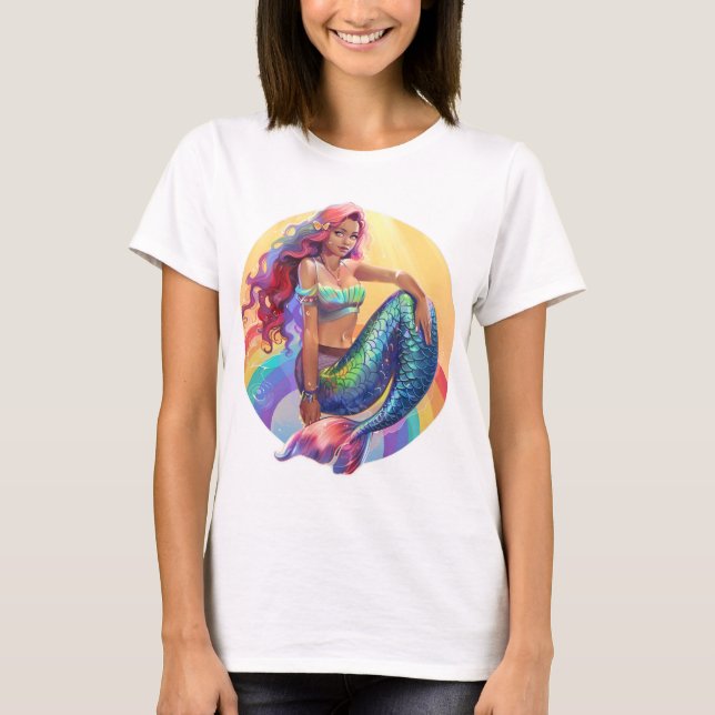 Rainbow Mermaid T-Shirt (Front)