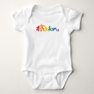 Rainbow Mickey and Friends Silhouette Baby Bodysuit