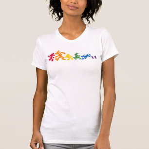 Rainbow Mickey and Friends Silhouette T-Shirt