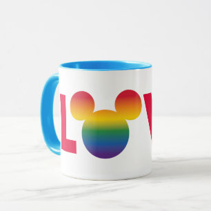 Rainbow Mickey Icon LOVE Mug