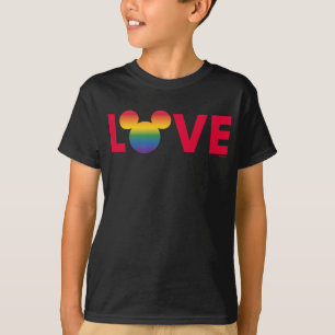 Rainbow Mickey Icon LOVE T-Shirt