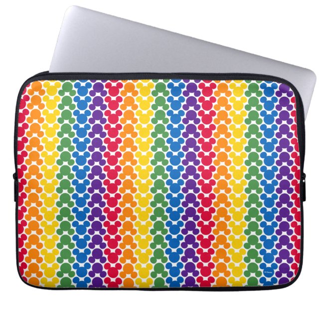 Rainbow Mickey Icon Pattern Laptop Sleeve (Front)