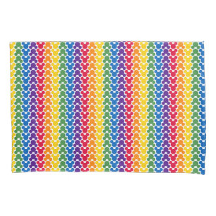 Rainbow Mickey Icon Pattern Pillowcase