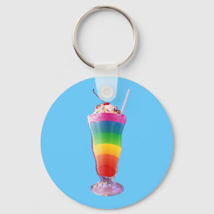 Rainbow Milkshake Keychain