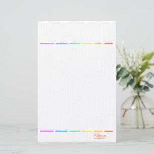 Rainbow minimal  stationery