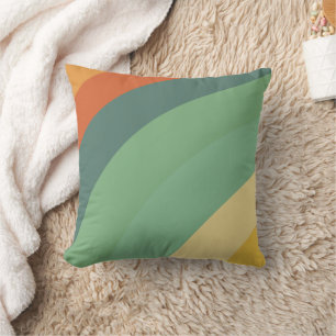 Rainbow Minimalist Stripes Handmade Throw Pillow