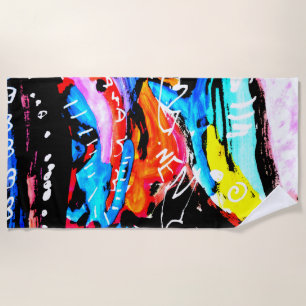 Rainbow mixed beach towel