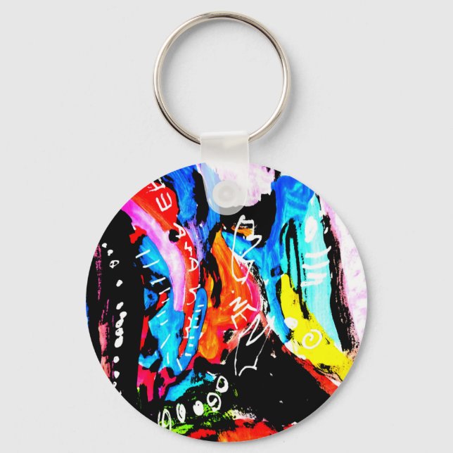 Rainbow mixed keychain (Front)