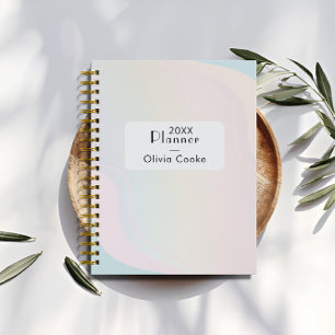 Rainbow Modern Planner Avec Nom Personnalisé