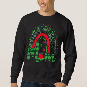 Rainbow Mom Watermelon Summer Fruit Mother's Day Sweatshirt