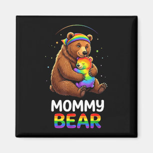 Rainbow mommy bear pregnancy announcement gay magnet