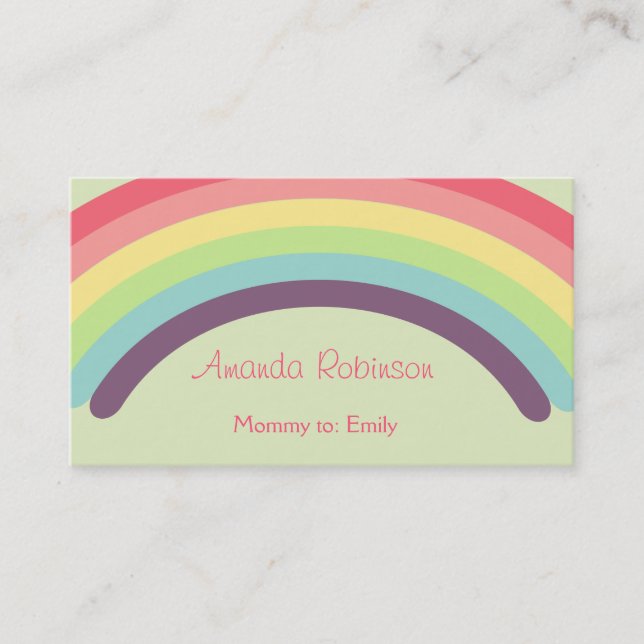 Rainbow Mommy Calling Card (Front)