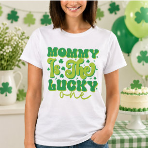 Rainbow mommy Lucky One First Birthday T-Shirt
