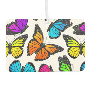 Rainbow Monarch Butterfly Pattern Air Freshener