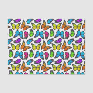 Rainbow Monarch Butterfly Pattern Tissue Paper
