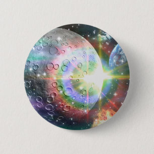 rainbow moon 2 inch round button