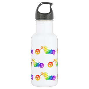 Rainbow Mortocycle 532 Ml Water Bottle