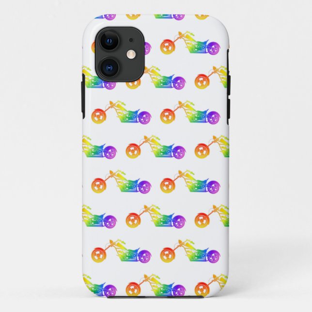 Rainbow Mortocycle Case-Mate iPhone Case (Back)