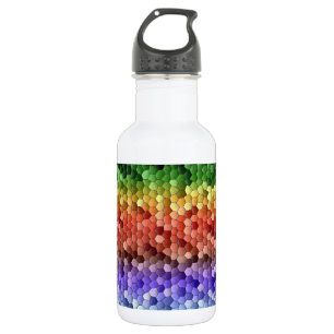 Rainbow Mosaic Pattern 532 Ml Water Bottle