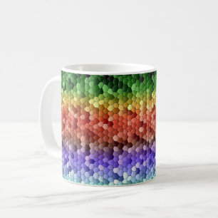 Rainbow Mosaic Pattern Coffee Mug