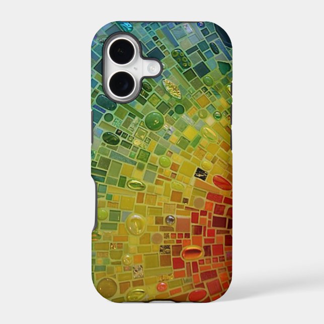 "Rainbow Mosaic Phone Case" (Back)