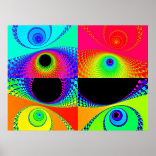 Rainbow Mosaic Poster