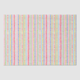 Rainbow mosaic stripes tissue paper