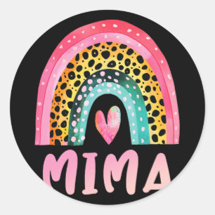 Rainbow Mother#39; #39;s Day Love Cute Funny  Classic Round Sticker