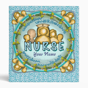 Rainbow motto nurse  binder