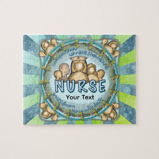 Rainbow motto nurse  jigsaw puzzle (Horizontal)