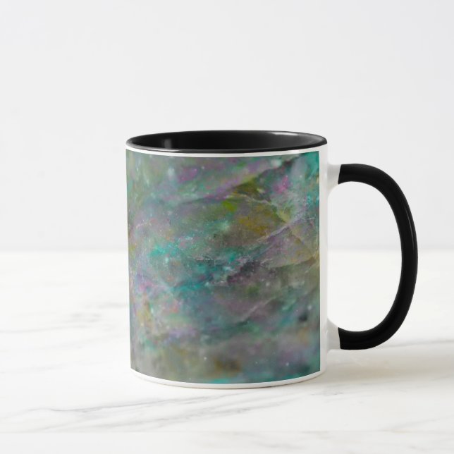 Rainbow Multi Coloured Crystal Rock Marble Mug (Right)