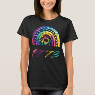 Rainbow Multicolors 1973 Pro Choice Pro Roe Aborti T-Shirt