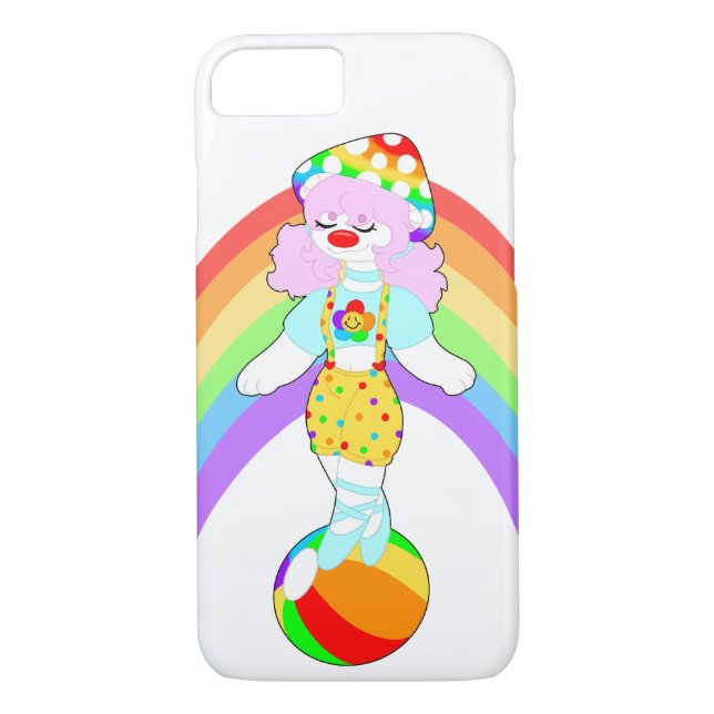 Rainbow Mushroom Clown Girl iPhone / coque ipad (Dos)