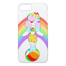 Rainbow Mushroom Clown Girl iPhone / iPad case