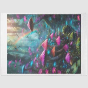 Rainbow Mushroom Forest Tissue Paper