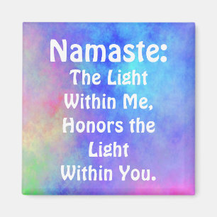 Rainbow Namaste Magnet