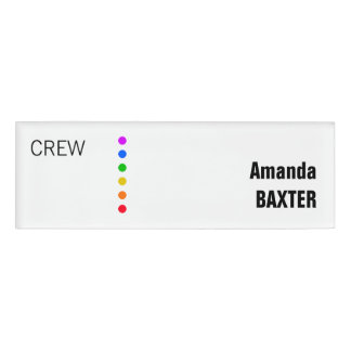 Rainbow Name Tag