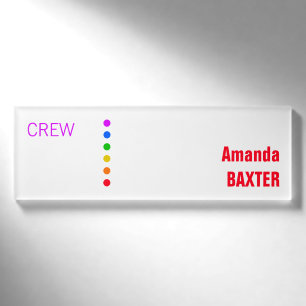 Rainbow Name Tag