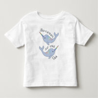 Rainbow Narwhal Sea Unicorn Toddler T-Shirt