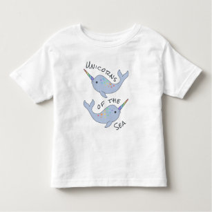 Rainbow Narwhal Sea Unicorn Toddler T-Shirt