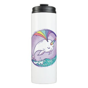 Rainbow Narwhale Thermal Tumbler