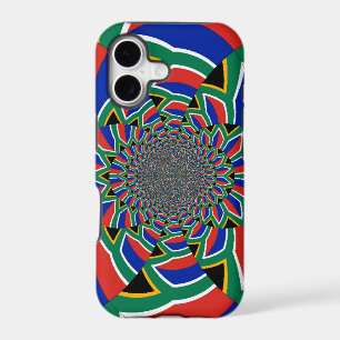 Rainbow Nation   Vibrant South Africa Flag Kaleido