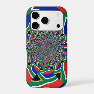 Rainbow Nation   Vibrant South Africa Flag Kaleido