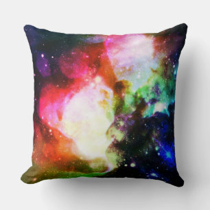 Rainbow Nebula Galaxy Pillow