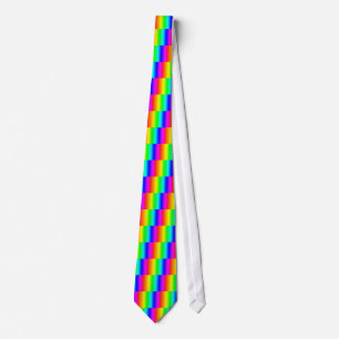 Rainbow necktie