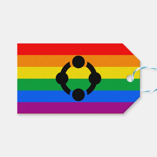 Rainbow Niche Pride Flag Gift Tags (Front (Horizontal))