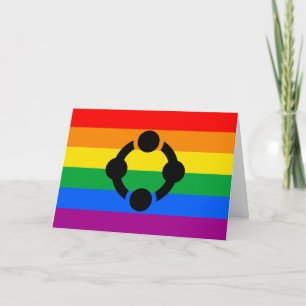 Rainbow Niche Pride Flag Holiday Card