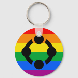 Rainbow Niche Pride Flag Keychain
