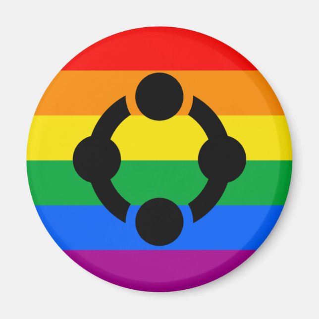 Rainbow Niche Pride Flag Magnet (Front)